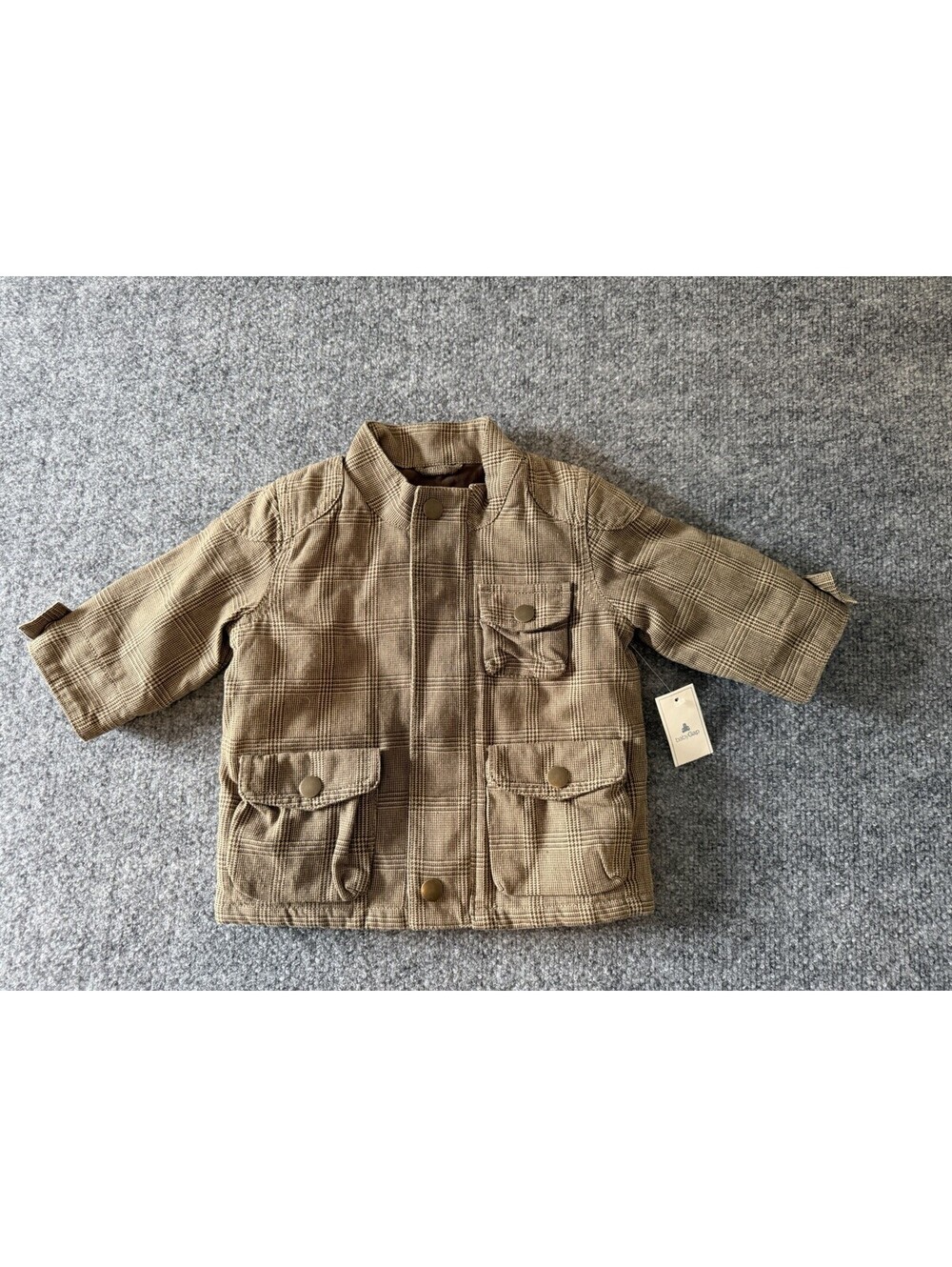 NWT Baby Gap Brown Cotton-Lined Jacket 6mo